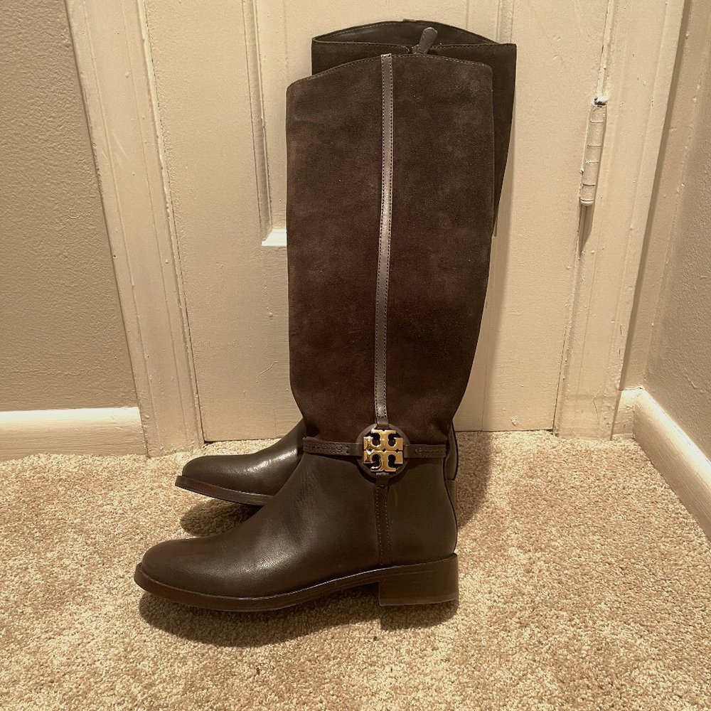 *NEW* Tory Burch Tall leather and suede boots